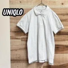ユニクロ UNIQLO 半袖ポロシャツ Lサイズ オフホワイト レディース