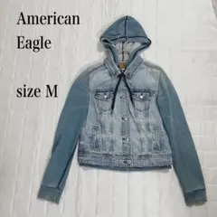 ☆American Eagle フード付きデニムジャケット M
