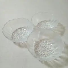 ガラス製　 デザート椀 　かき氷器 素麺器　3個セット
