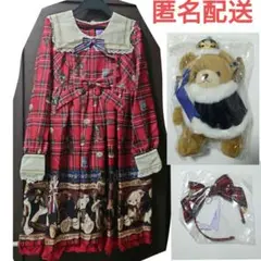 British Bear ワンピース カチューシャ angelic pretty British Bear OP by Angelic Pretty