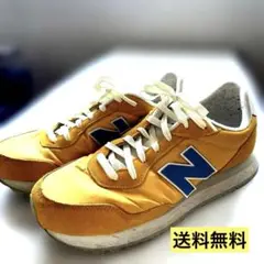 『人気』☆New Balance イエロー スニーカー　メンズ　古着