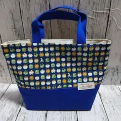 ハンドメイド☆トートバッグ(犬柄青)