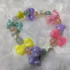 ❤️8月15日迄！❤️くまさんカラフルブレスレット/ハンドメイド！