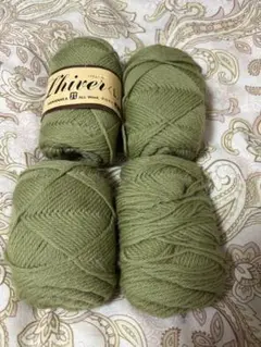 Hamanaka Lhiver ウール毛糸 50g 19A 約4玉