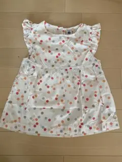 プチバトー　ドット柄ブラウス　6ans 116㎝