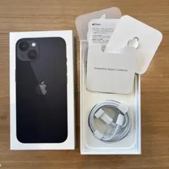 【箱付きiPhone 13 ブラック 】純正！Lightningケーブル