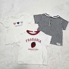 apreslescours Tシャツセット アプレレクール チェック スカラップ