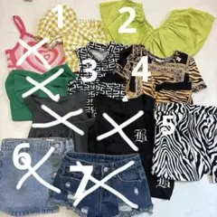 SHEIN 小学生ギャルKOGYARU風セット7Y〜8Y バラ売りも可能です！