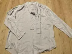 UNIQLO リボン付きシャツブラウス S 新品