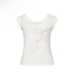 painorpleasure VERA RIBBON TEE white