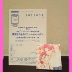 ピンクとハバネロ 応募ハガキ＋ナツコミツインステッカー付き