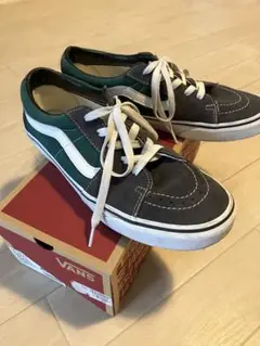 VANS オールドスクールグレー/グリーン