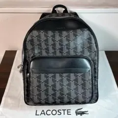 【美品】LACOSTE ラコステ モノグラム柄 バックパック(保存袋付き)