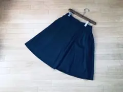 【お値下げ可!】フォクシー グレーフレアスカート膝丈灰色