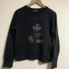 ドルガバ スパンコールミッキーマウススウェット