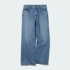 UNIQLO ユニクロ バギージーンズ 22インチ ブルー