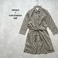 a1733＊UNIQLO Cath Kidstonドットシャツチュニック【M】