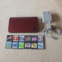 ニンテンドーDSi LL ワインレッド ACアダプター・ゲーム12本セット