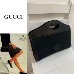 OLD GUCCI オールドグッチ イタリア製 マイクロGG ハンドバッグ 男女