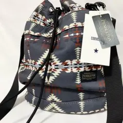 pendleton 【ペンドルトン】別注 巾着 ショルダーバッグ グレー 完売