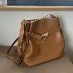 DENCAIO ブラウンショルダーバッグ