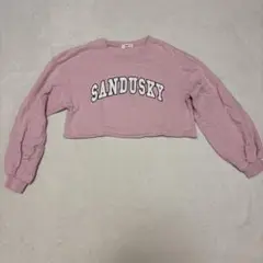 WEGO SANDUSKY クロップドトレーナー ピンク
