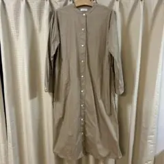 Calen h ベージュ シャツワンピース フリーサイズ