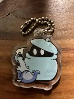 青いキャラクター アクリルキーホルダー