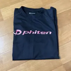 phiten 黒 シャツ ロゴ入り