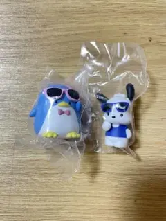 はぴだんぶい グラサンばちばちフィギュア ポチャッコ&タキシードサム