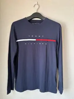 TOMMY HILFIGER 長袖 Tシャツ ネイビー メンズ M