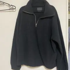 美品 yoke wool fleece half zip pullover