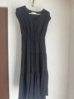しまむら LaxDanTiaノースリーブロングワンピース M