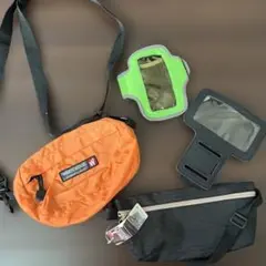 WARP/WOOF オレンジ ウエストポーチ　ラングッズ