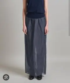 【UNITED ARROWS】LOEFF バックスリット オーガンジー スカート