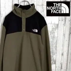 NORTH ノースフェイス フリース プルオーバー カーキ