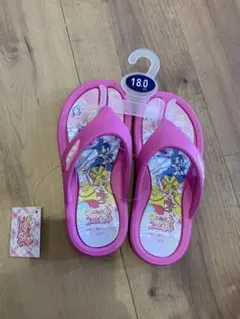 新品タグ付ききみとアイドルプリキュアサンダルサンダル 18 cm