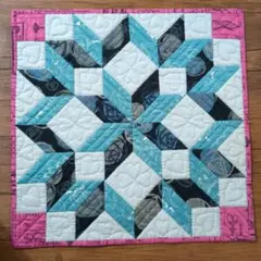 パッチワーク　ハンドメイド　マット