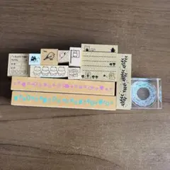 スタンプセット 木製 プラスチック