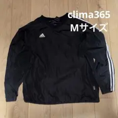 adidas ブラック ウィンドブレーカー ナイロンプルオーバー