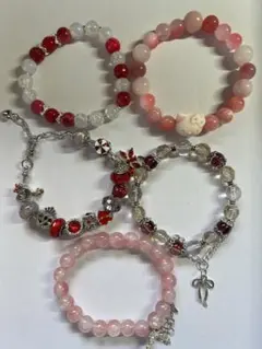 4 ハンドメイド　ブレスレット　セット まとめ売り