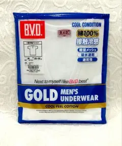 B.V.D GOLD メンズ 接触冷感メッシュ Vネック半袖Tシャツ