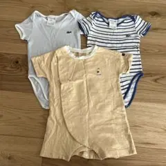 Lacoste petit main 夏物　ロンパース3点セット