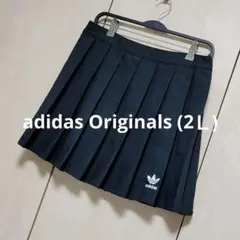adidas アディダス　ブラック プリーツ　スカート　ブラック　大きいサイズ
