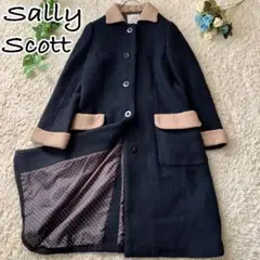 【SALLY SCOTT サリースコット】 バイカラーロングコート ドット柄 9