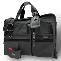TUMI トゥミ ビジネスバッグ 2way ナイロン　グレー　通勤　斜め掛け可能