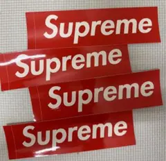 Supreme ステッカー 4枚セット 赤