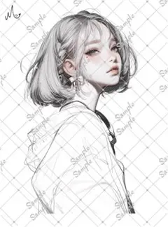 ℳ.オリジナル 人物ステッカー 7月新作 3-170
