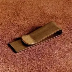 真鍮 マネークリップ（超ミニサイズ） ブラス ゴールド ビンテージ 札ばさみ