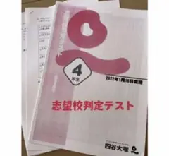 復習テスト志望校判定テスト 小4
